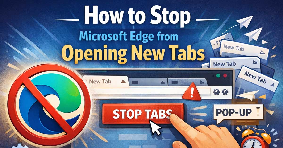 How to Stop Microsoft Edge from Opening New Tabs