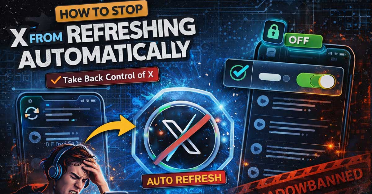 How to Stop X from Refreshing Automatically