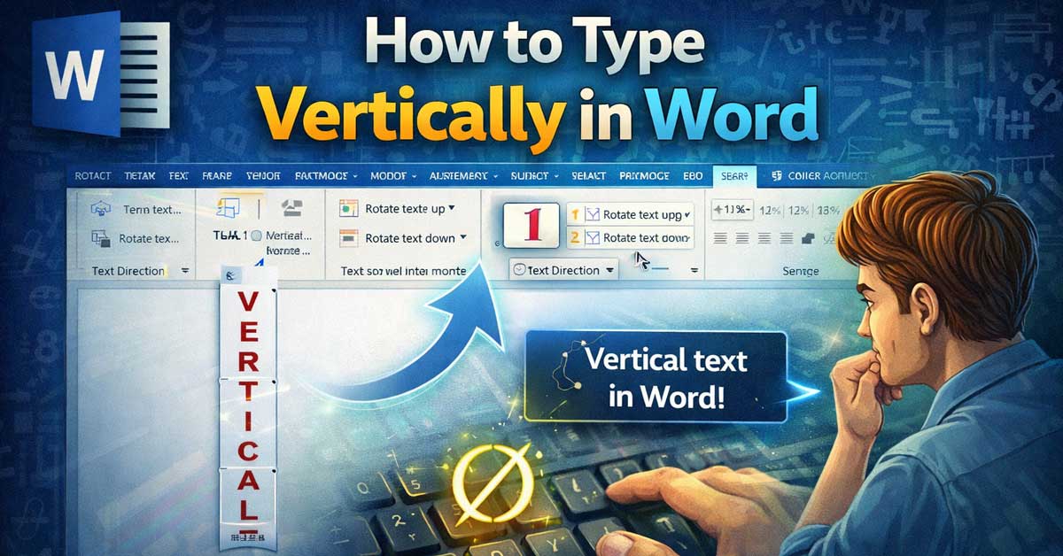How to Type Vertically in Word