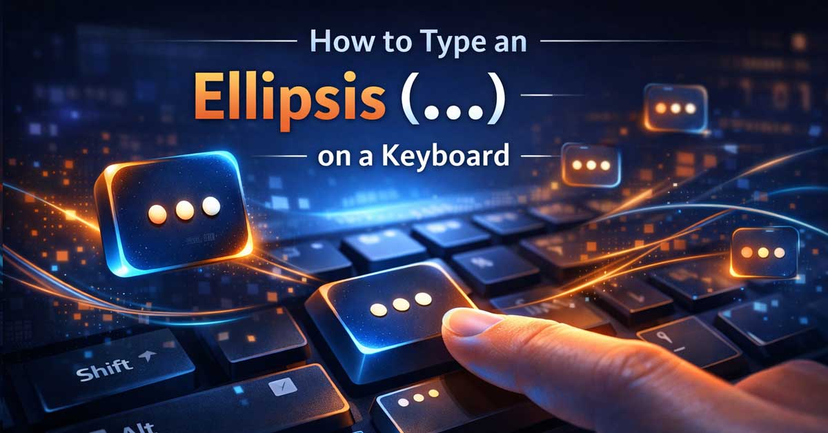 How to Type an Ellipsis on a Keyboard