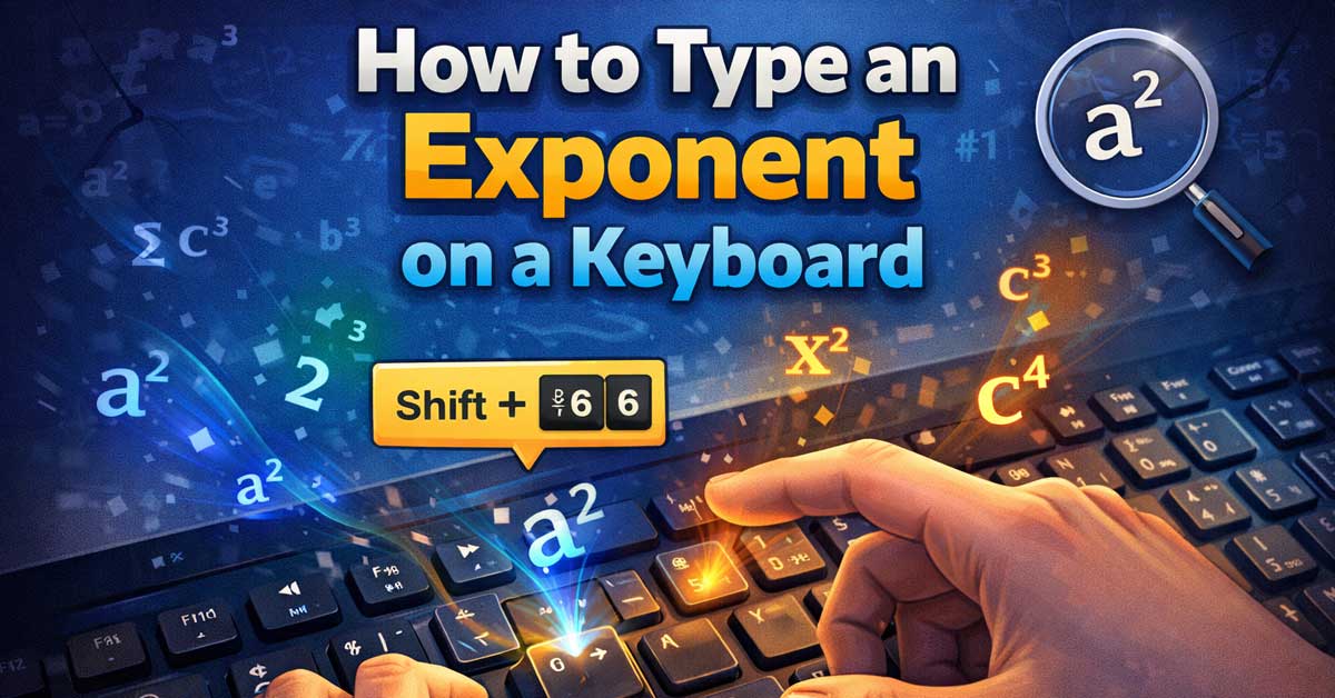 How to Type an Exponent on a Keyboard
