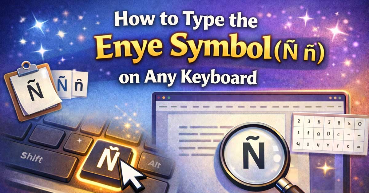 How to Type the Enye Symbol on Any Keyboard