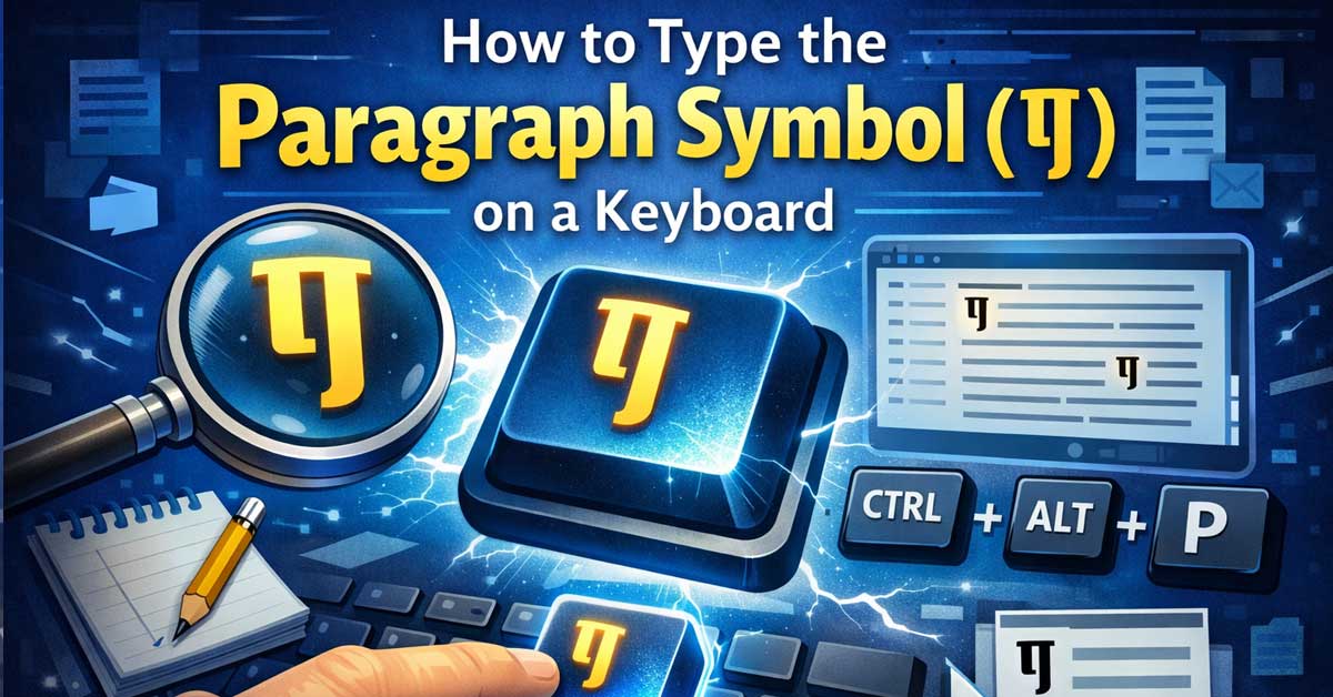 How to Type the Paragraph Symbol on a Keyboard