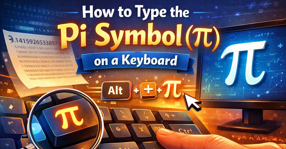 How to Type the Pi Symbol on a Keyboard