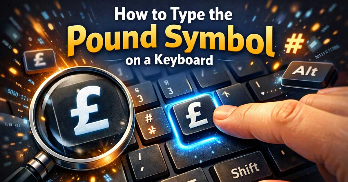 How to Type the Pound Symbol on a Keyboard