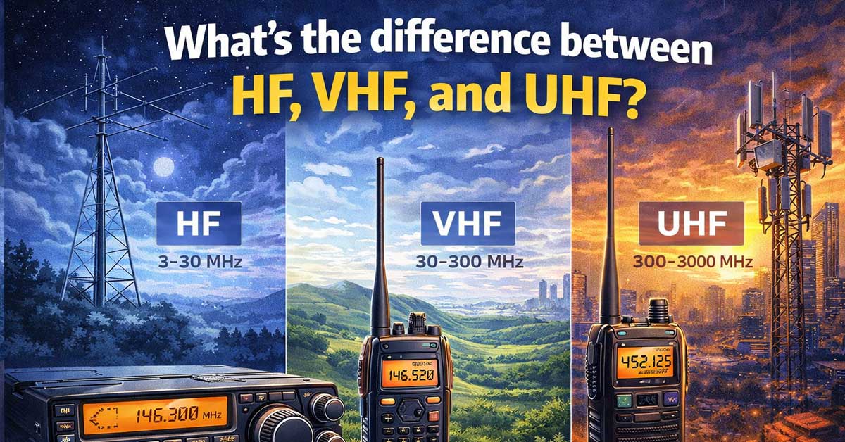 Whats the Difference Between HF VHF and UHF