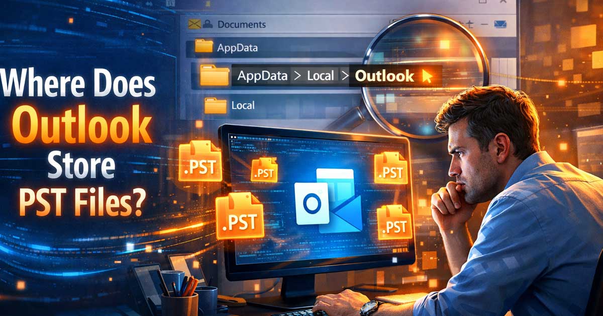 Where Does Outlook Store PST Files