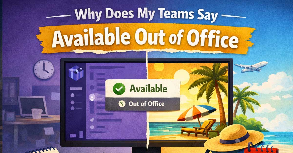 Why Does My Teams Say Available Out of Office