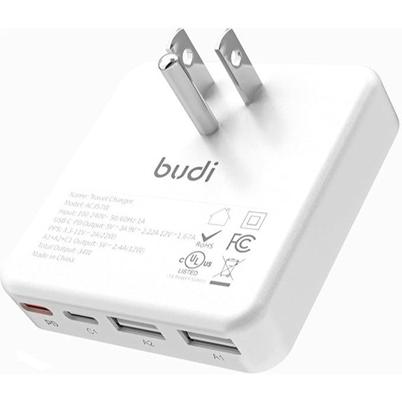 budi 34w usb c charger