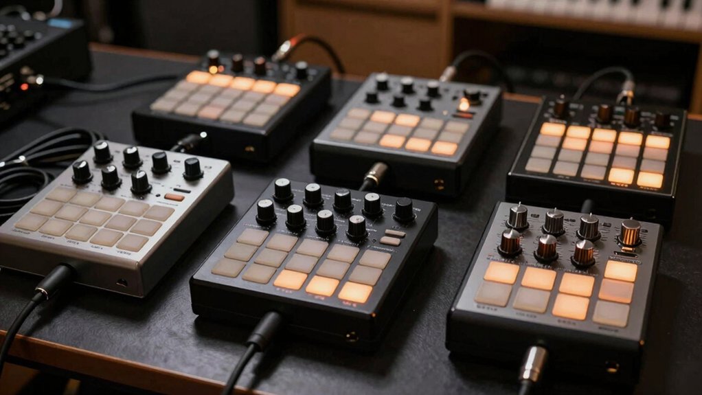 five drum midi controllers used daily