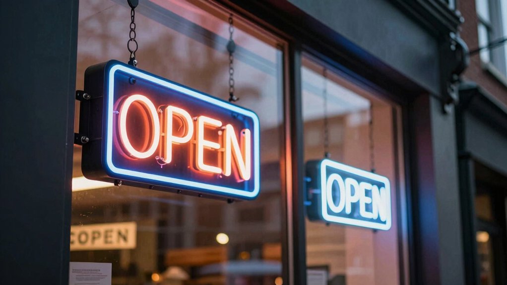 five factors for led open signs