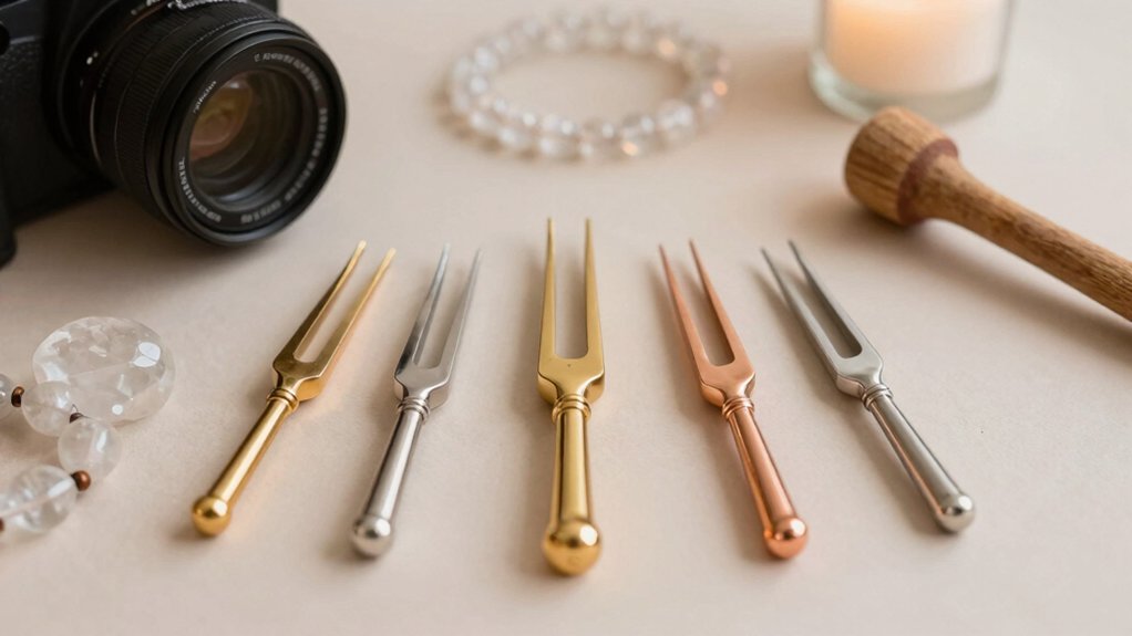 five tuning fork sets for healing
