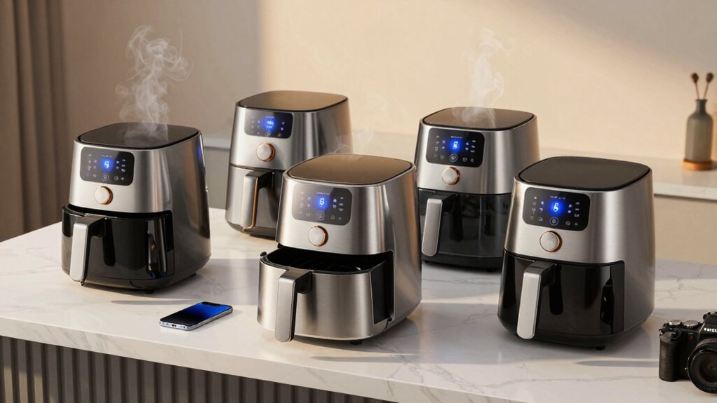 four smart air fryers with wifi