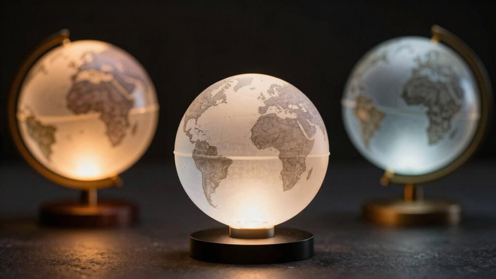 globe size map quality lighting stability