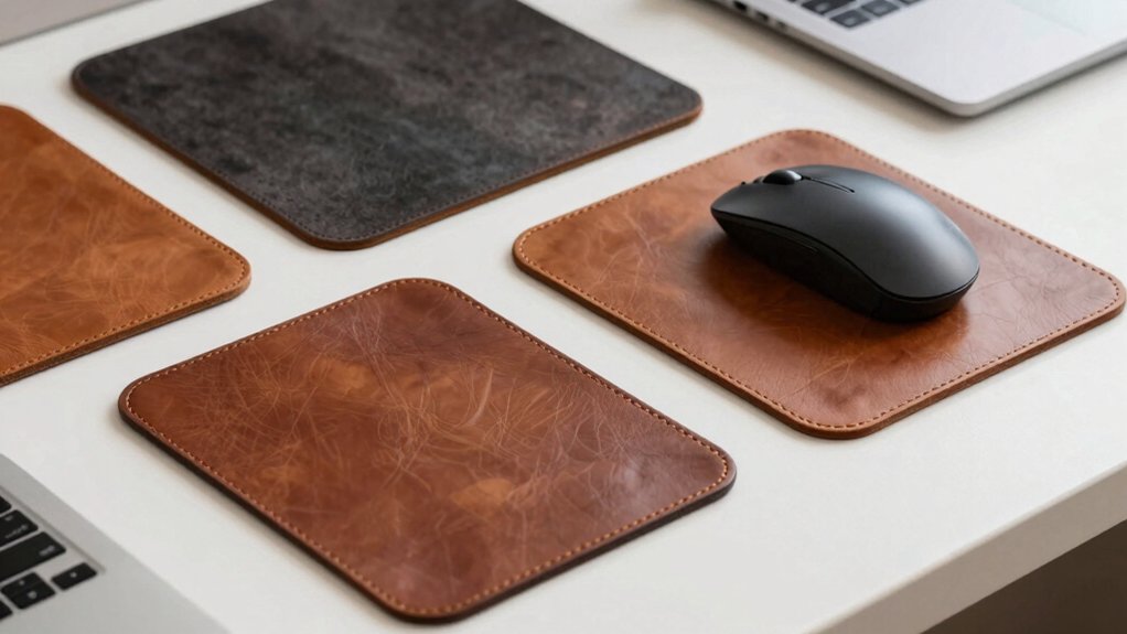 leather mouse pad quality size grip design