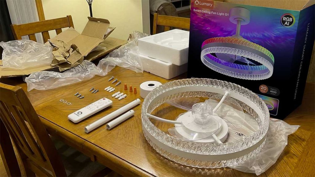 lumary smart ceiling fan with lights