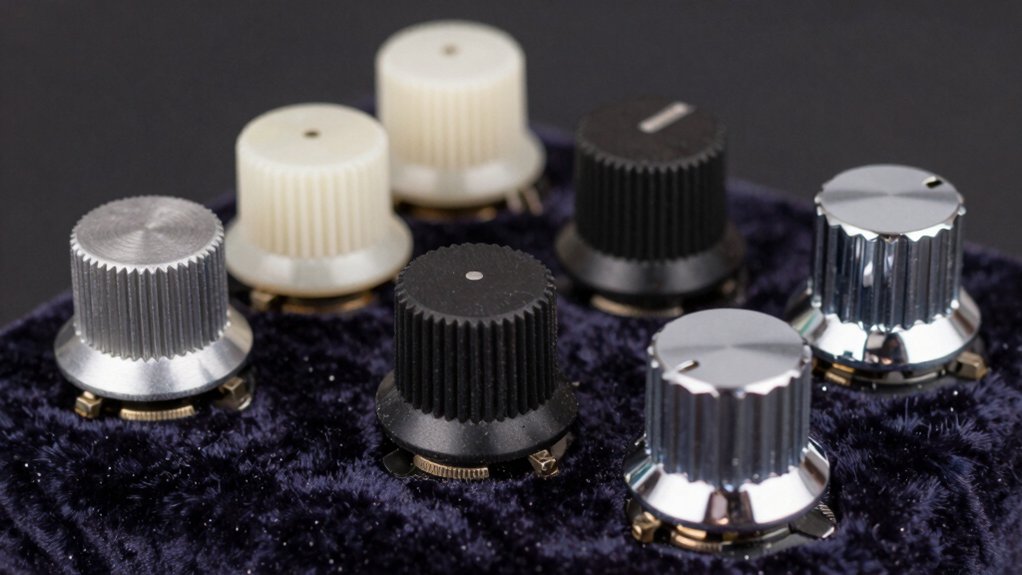 material fit and style for guitar knobs