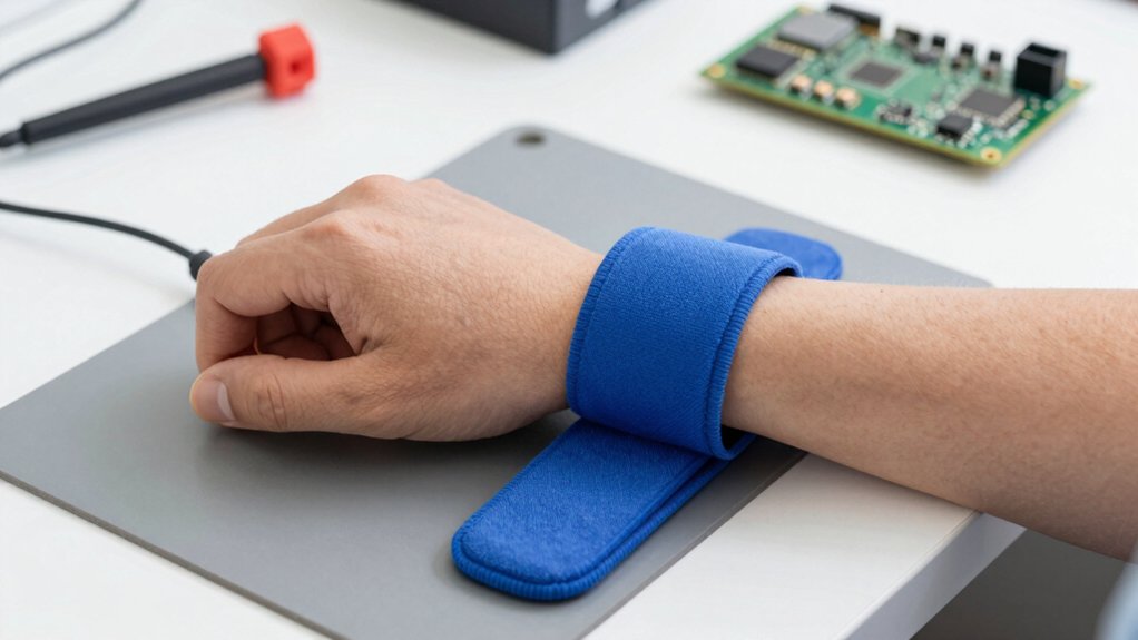 snug conductive properly grounded wrist strap