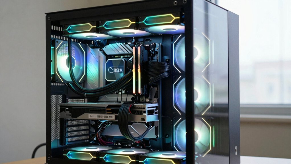 top water cooling dual chamber cases