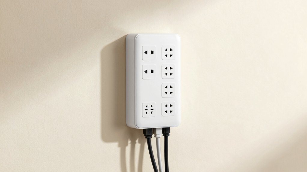 wall mounted surge protector considerations joules outlets usb safety mounting