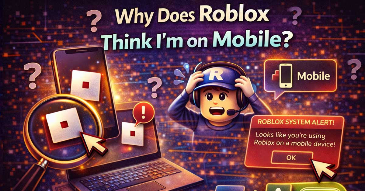 why does roblox think im on mobile