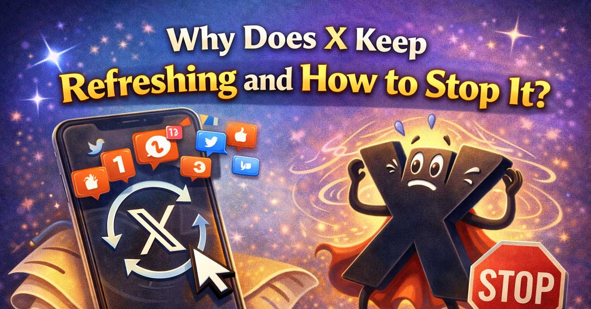 why does x keep refreshing