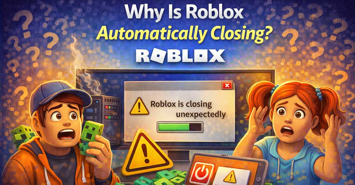 why is roblox automatically closing