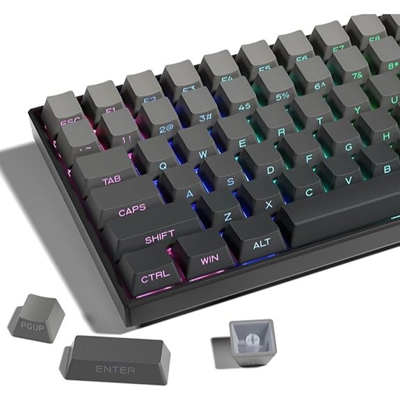 xvx gradient gray keycaps set