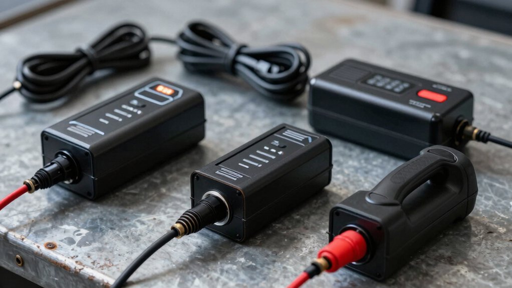 12v maintainer amperage battery type temp compensation safety features