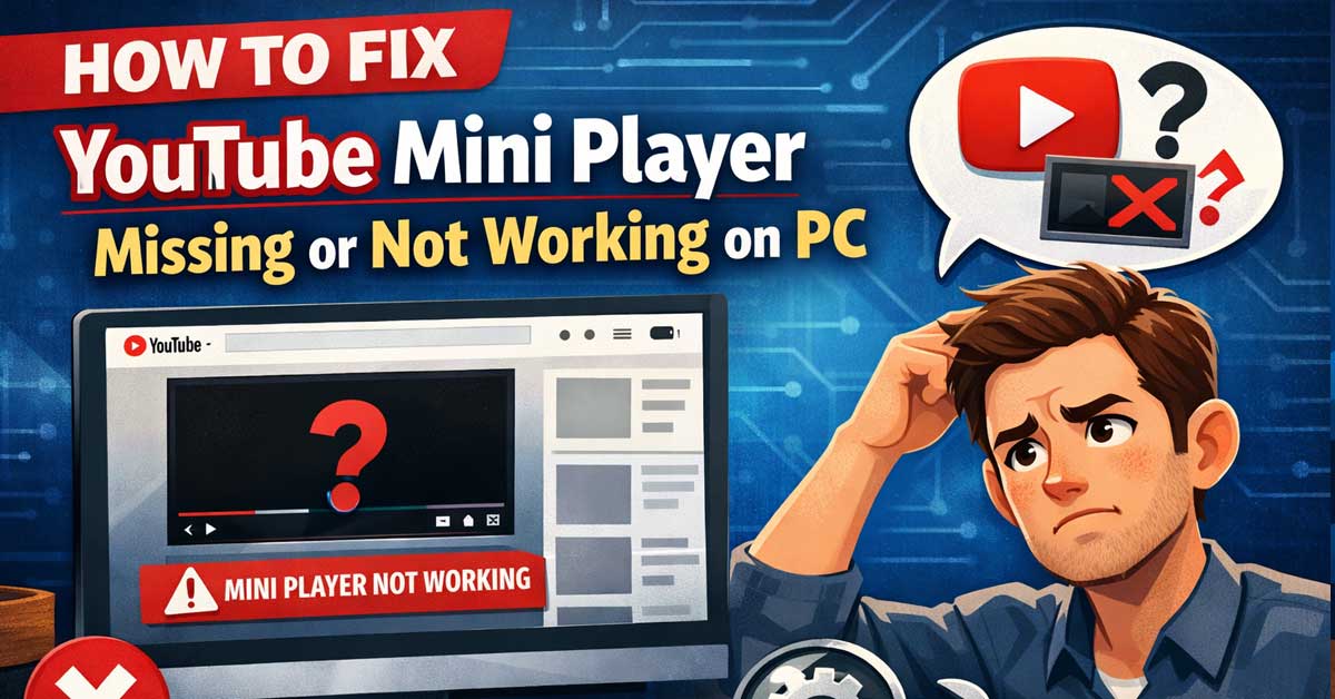 How to Fix YouTube Mini Player Missing or Not Working on PC