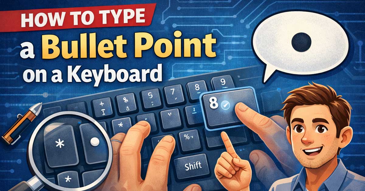 How to Type a Bullet Point on a Keyboard