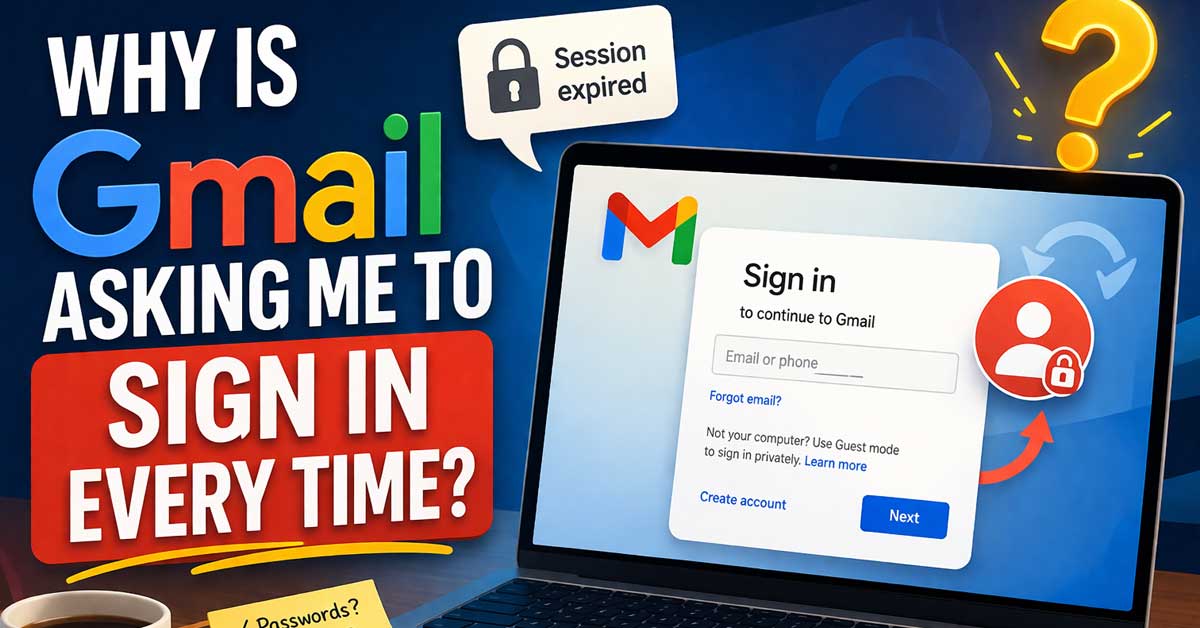 Why Does Gmail Keep Asking Me to Sign In