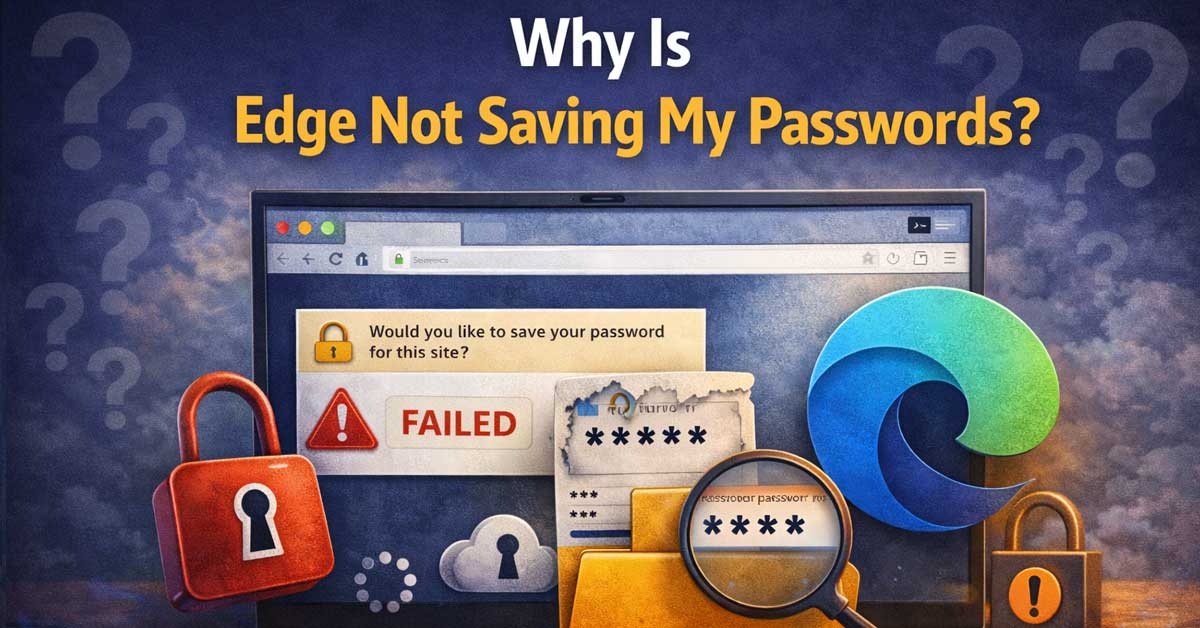 Why Is Edge Not Saving My Passwords