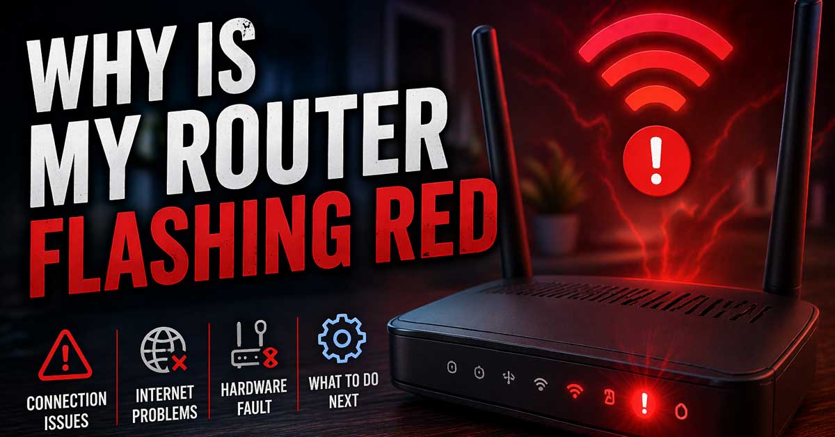 Why Is My Router Flashing Red