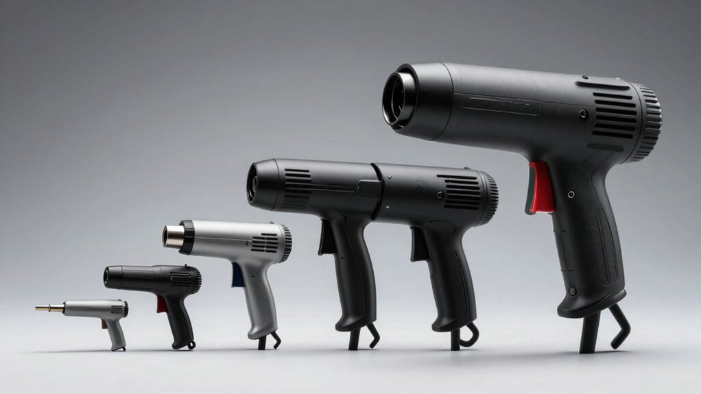 adjustable heat gun capabilities and ergonomics