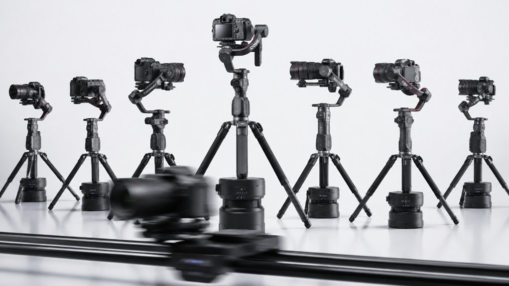 ai face tracking tripods keep you centered