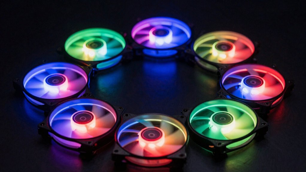 argb case fans lighting builds