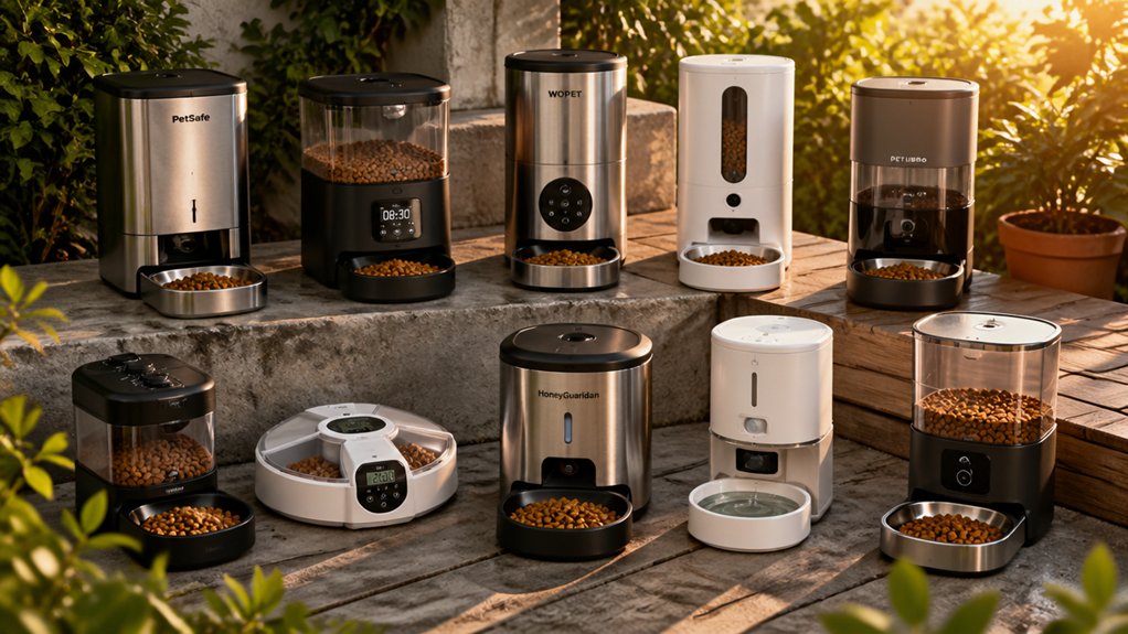 automatic outdoor cat feeders stray friendly