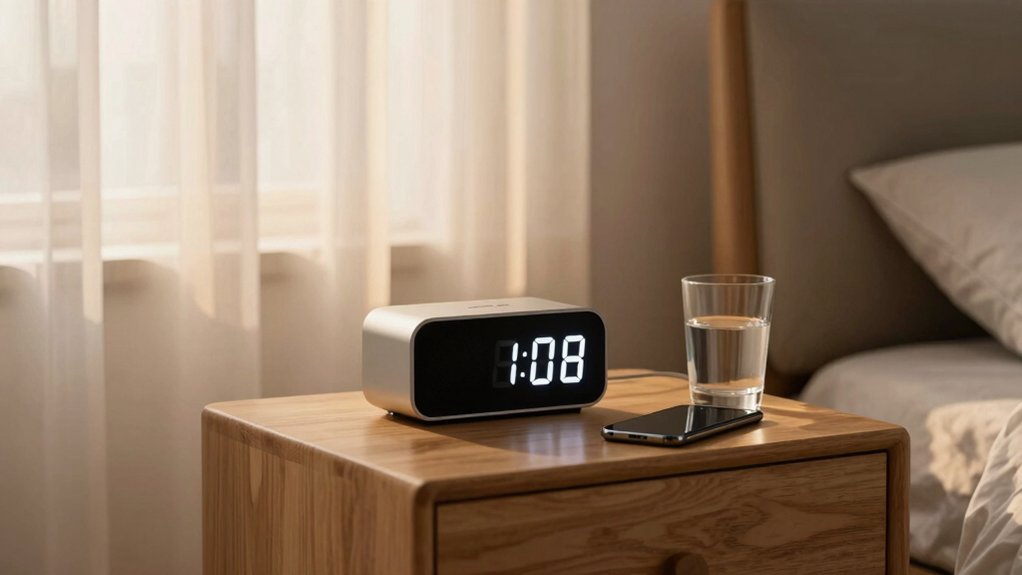 bedside clock radio essentials display radio alarms power