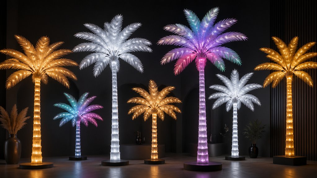 best light up palm trees