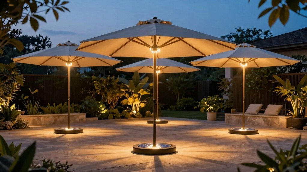 best patio umbrellas with lights