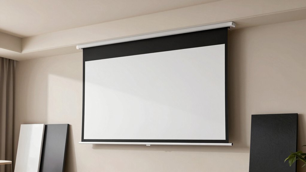 best pull down projector screens