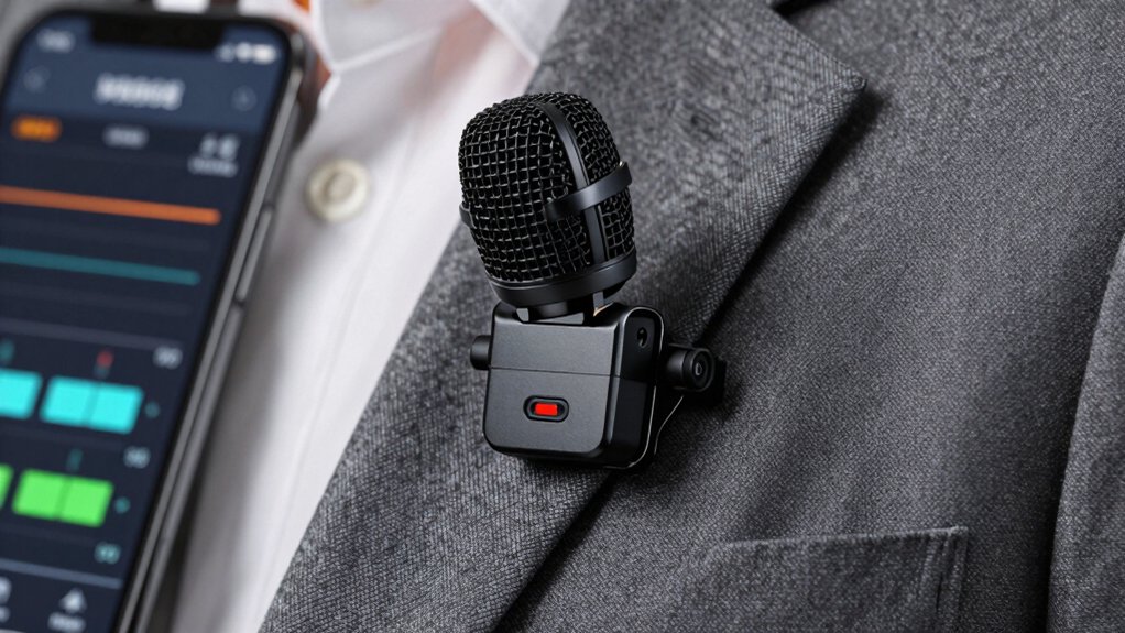 bluetooth lavalier specs range battery