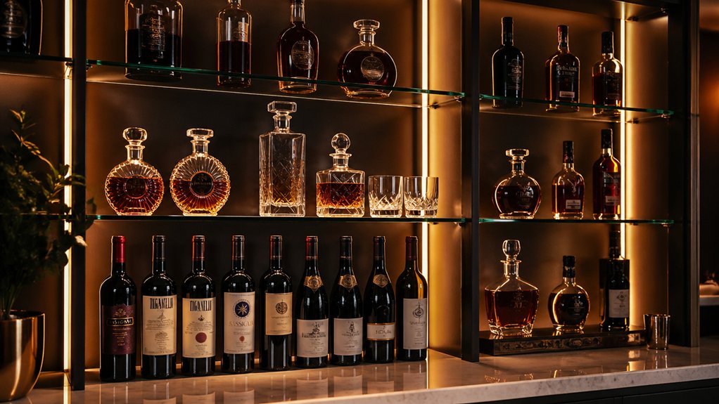 bottle display capacity lighting controls power