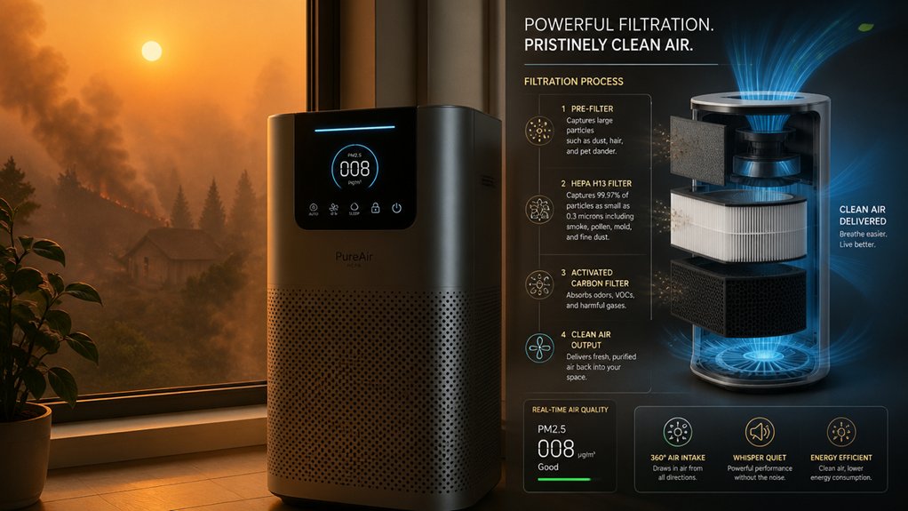 cadr true hepa square footage