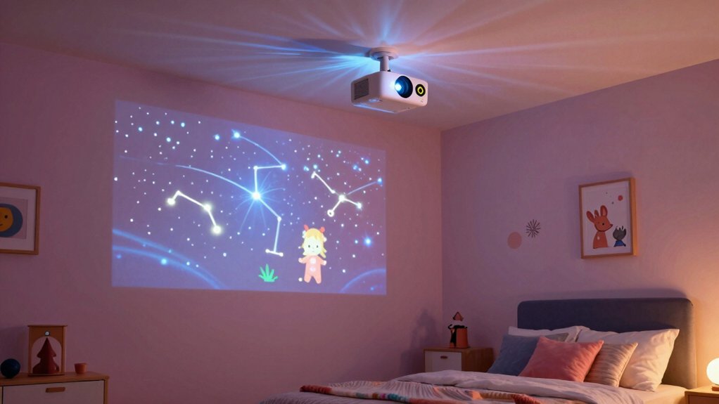 ceiling projector safety features and performance