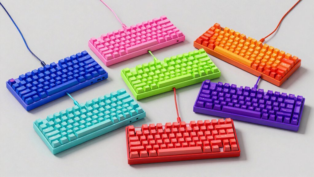 colorful keyboards boost typing fun