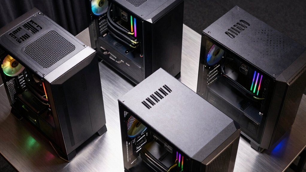 compact e atx case compatibility clearance cooling cable management