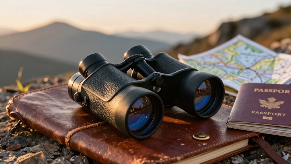 compact travel binoculars specs weight durability