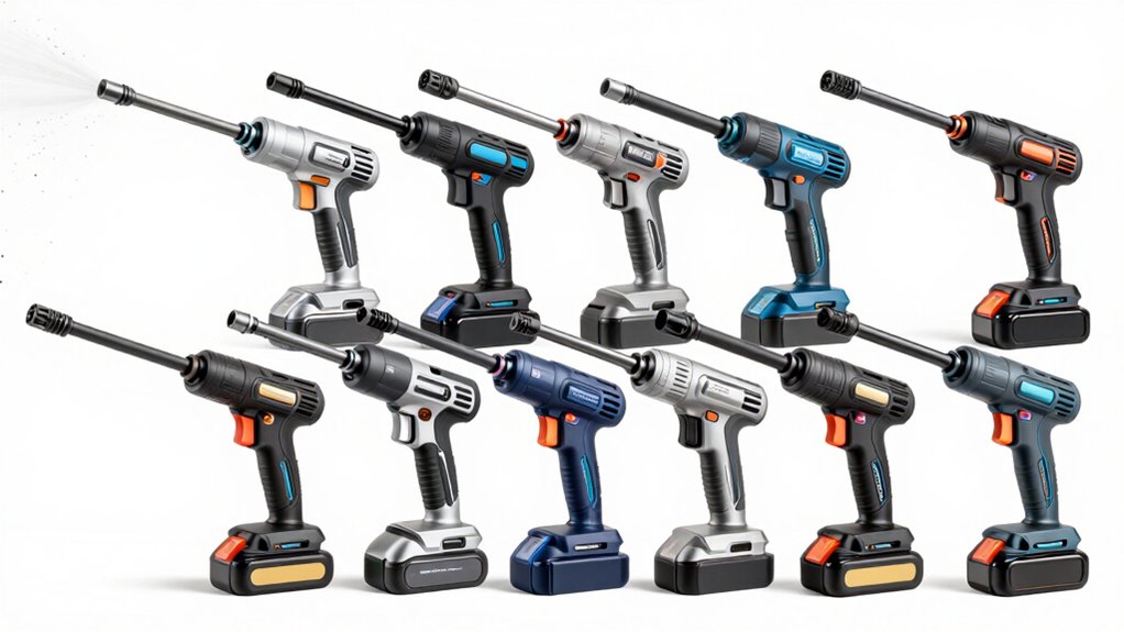 cordless jet washer power list